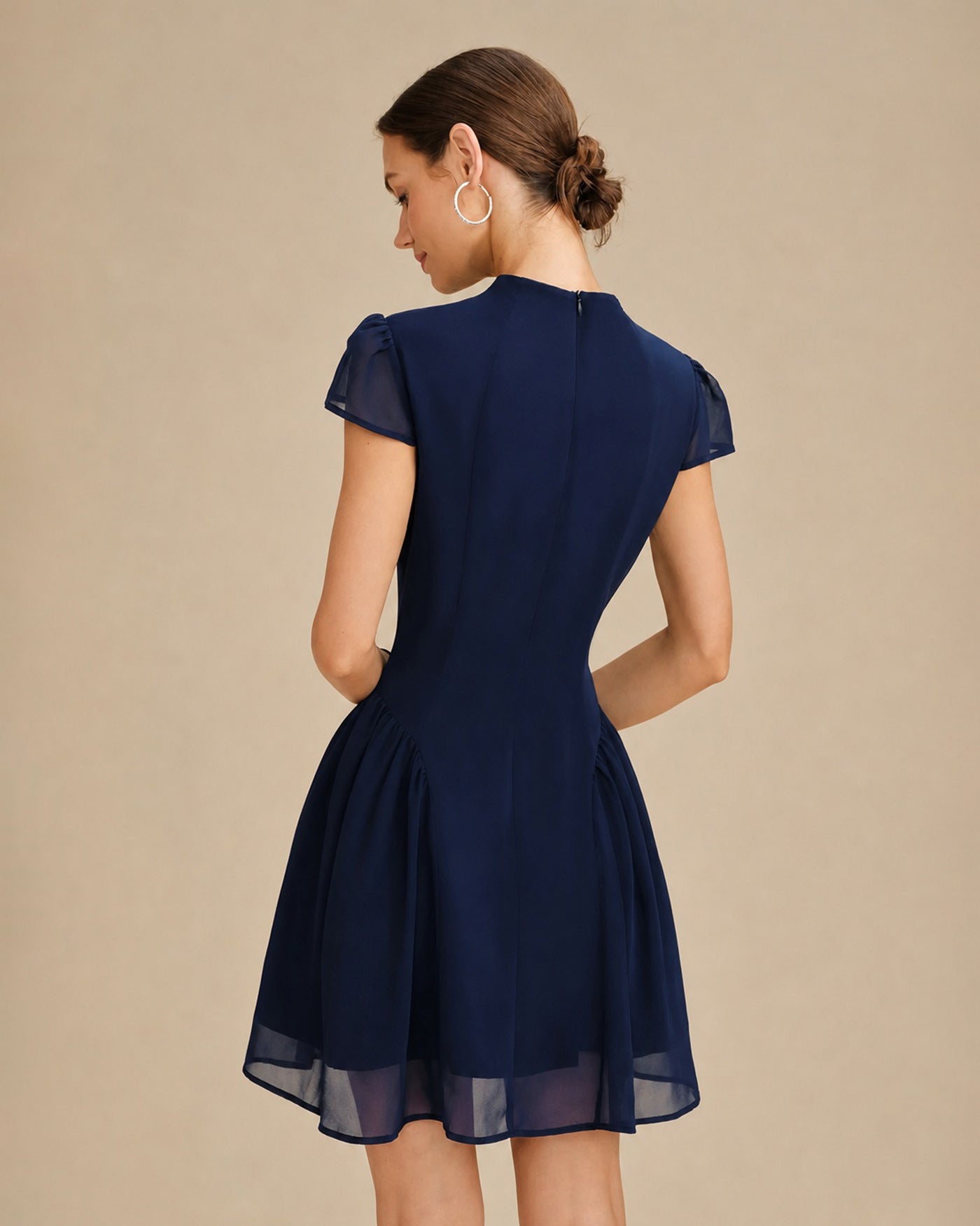 Women's Woven Polyester Mini Dress Dresses - RIHOAS