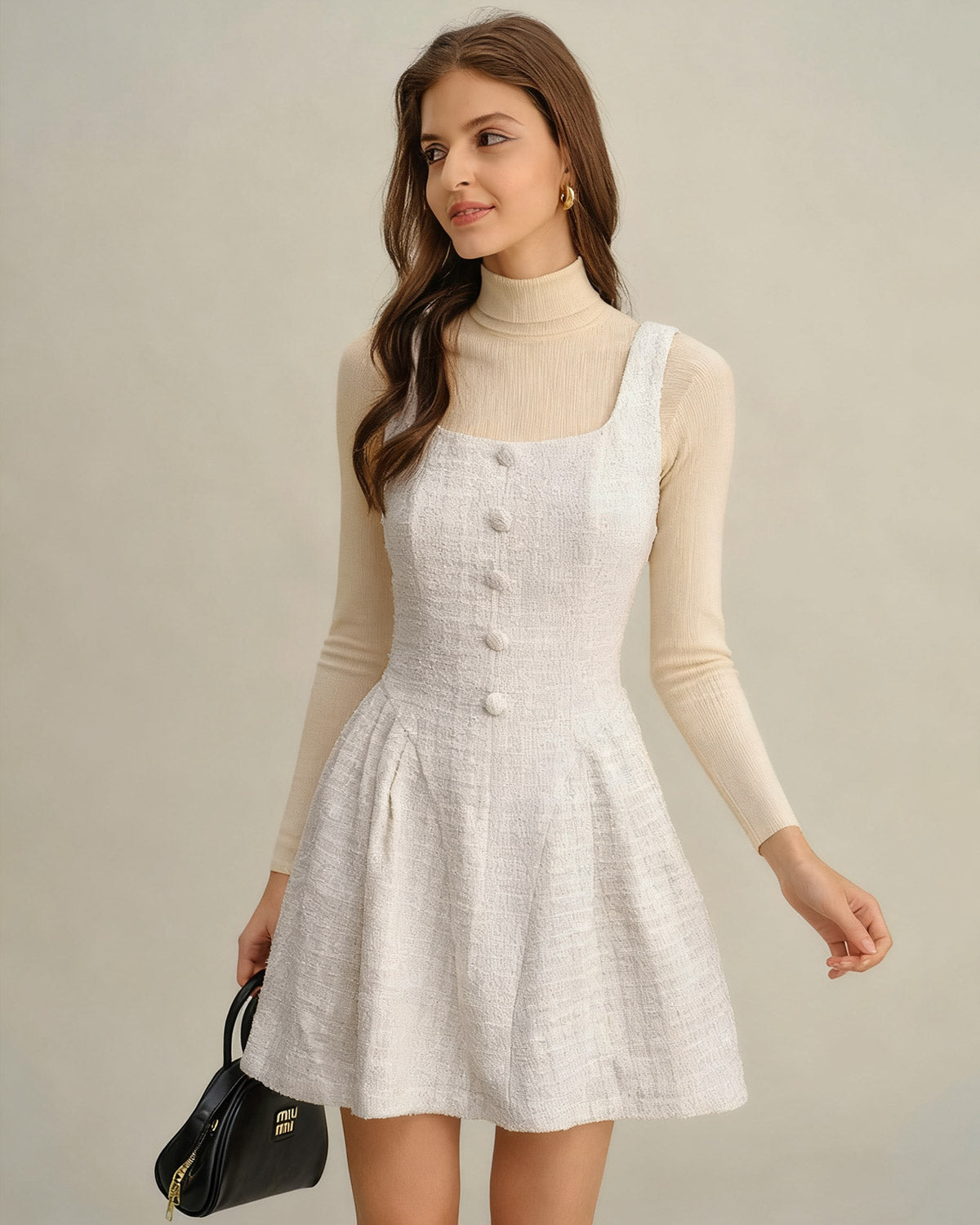 Women's Woven Polyester Mini Dress Dresses - RIHOAS