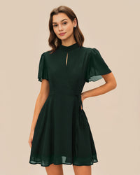 Women's Woven Polyester Mini Dress Dresses - RIHOAS