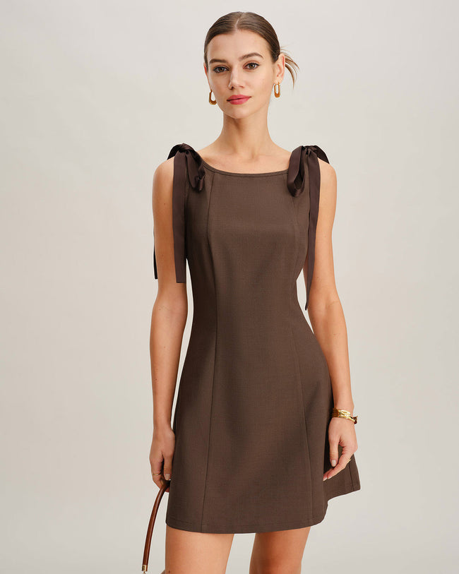 Women's Woven Polyester Mini Dress Dresses - RIHOAS