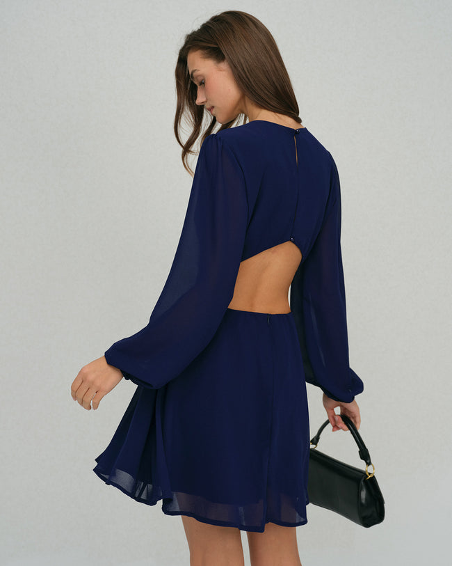 Women's Woven Polyester Mini Dress Dresses - RIHOAS