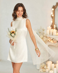 Women's Woven Polyester Mini Dress Dresses - RIHOAS