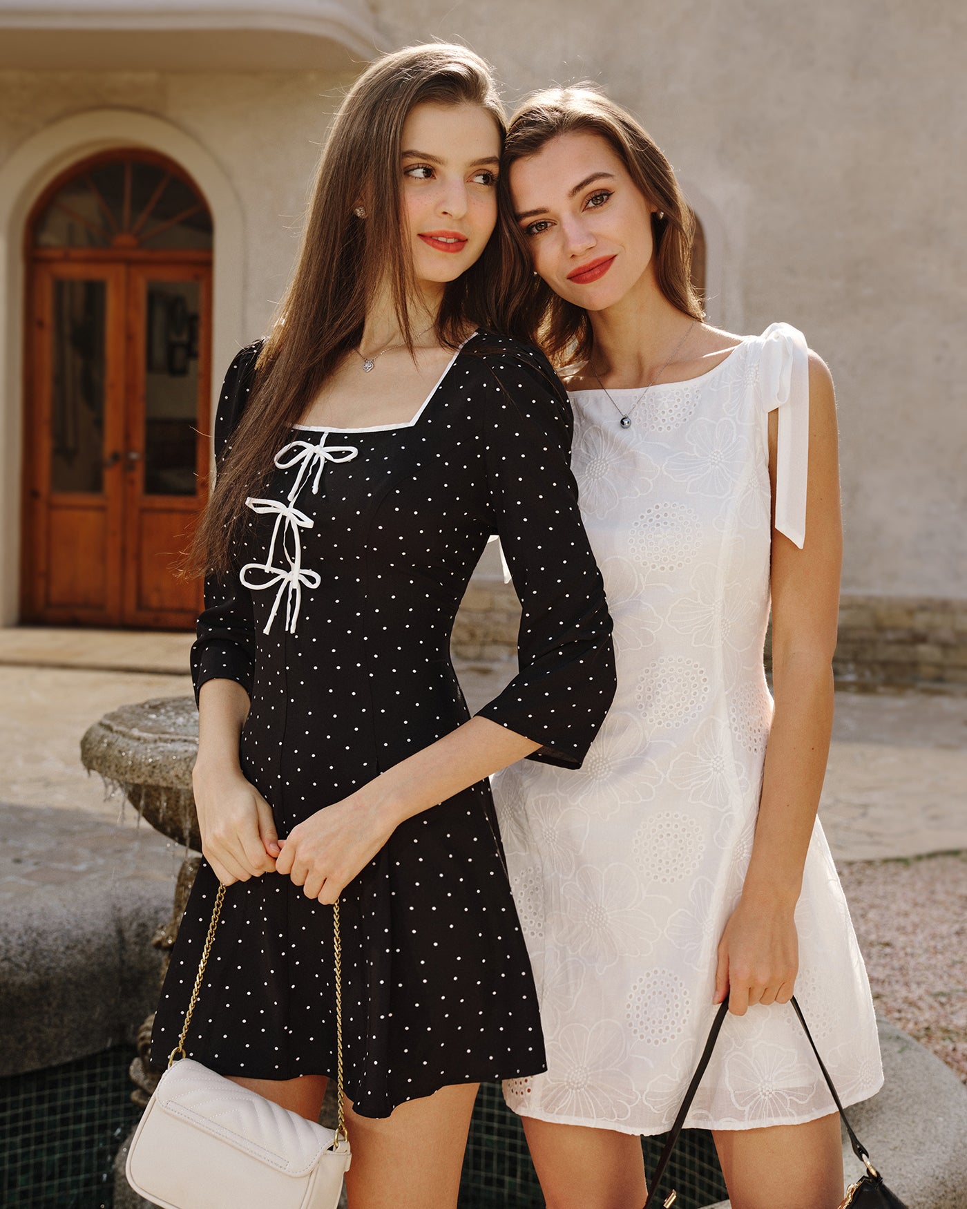 White Floral Textured Mini Dress & Reviews - White - Dresses White Floral Textured Mini Dress & Reviews - White - Dresses