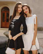 Women's Woven Polyester Mini Dress Dresses - RIHOAS