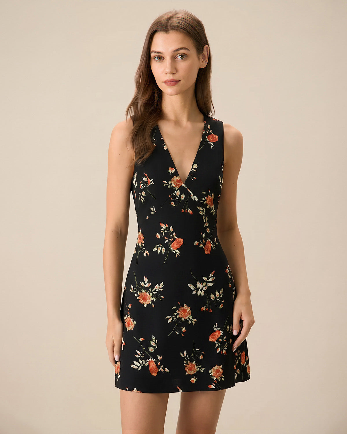 strapless open back dress Lobster Print Zip Neck Sleeveless Dress main image 1