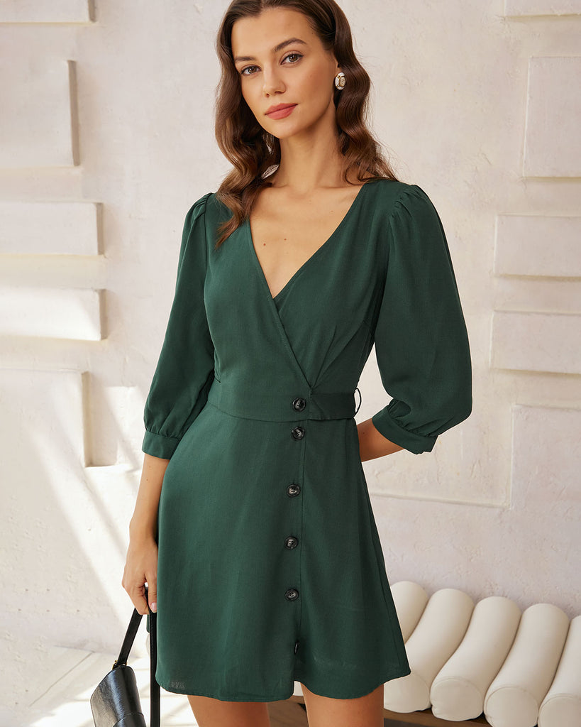 Women's Woven Polyester Mini Dress Dresses - RIHOAS