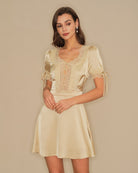 Women's Woven Polyester Mini Dress Dresses - RIHOAS