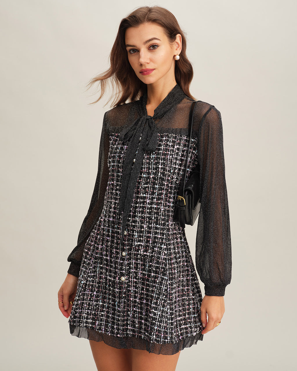 Women's Woven Polyester Mini Dress Dresses - RIHOAS