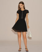 Women's Woven Polyester Mini Dress Dresses - RIHOAS