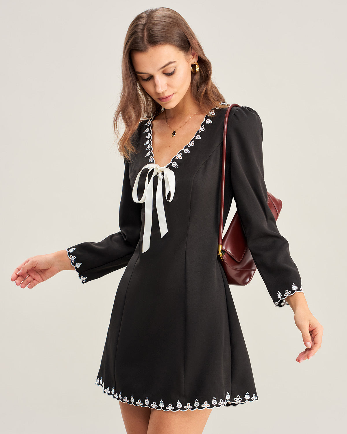 Women's Woven Polyester Mini Dress Dresses - RIHOAS