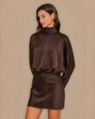 Women's Woven Polyester Mini Dress - RIHOAS - 02