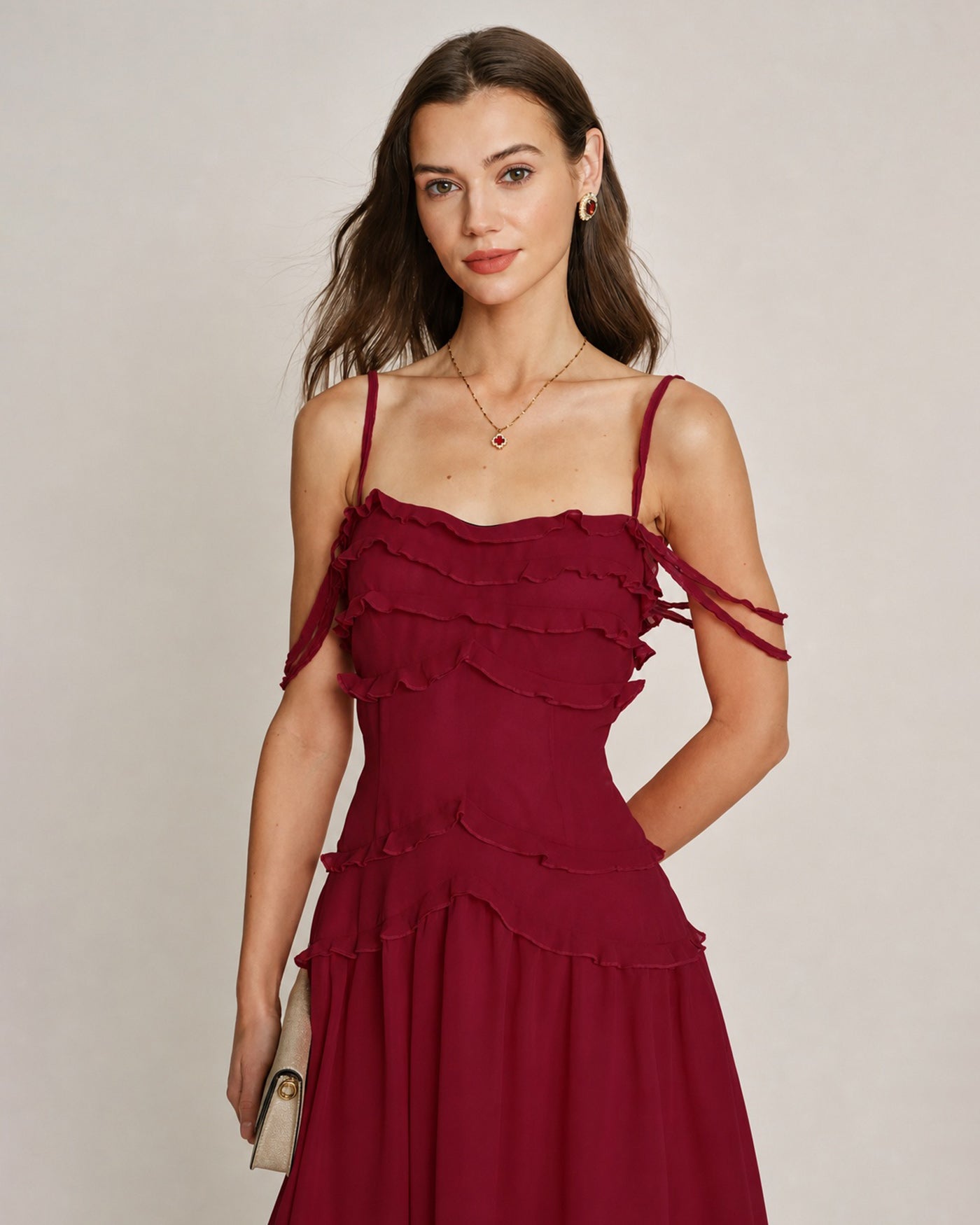 Women's Woven Polyester Mini Dress Dresses - RIHOAS