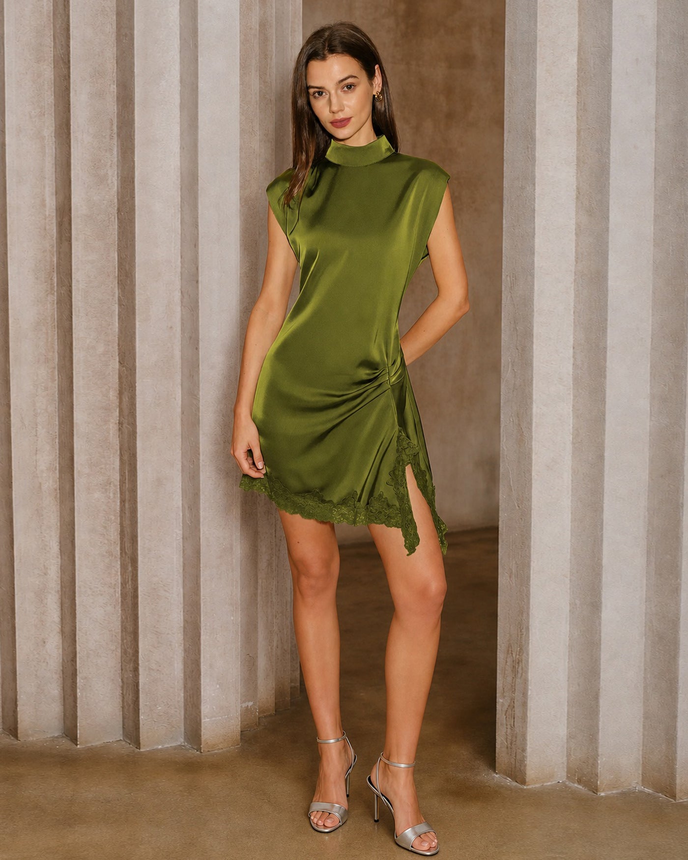 Women's Woven Polyester Mini Dress Dresses - RIHOAS