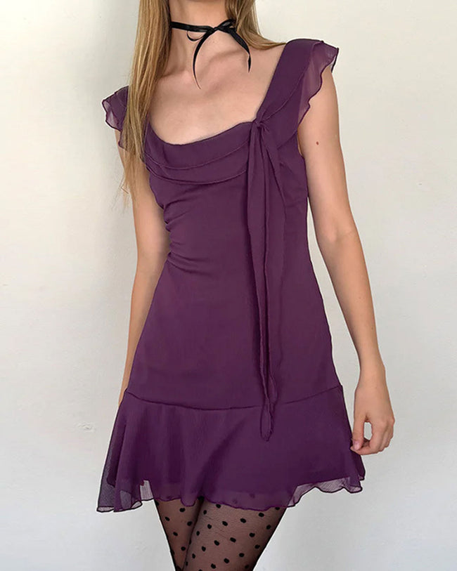 Women's Woven Polyester Mini Dress Dresses - RIHOAS