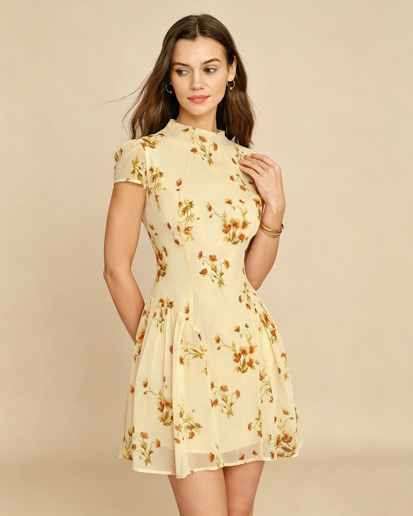 Women's Woven Polyester Mini Dress Dresses - RIHOAS