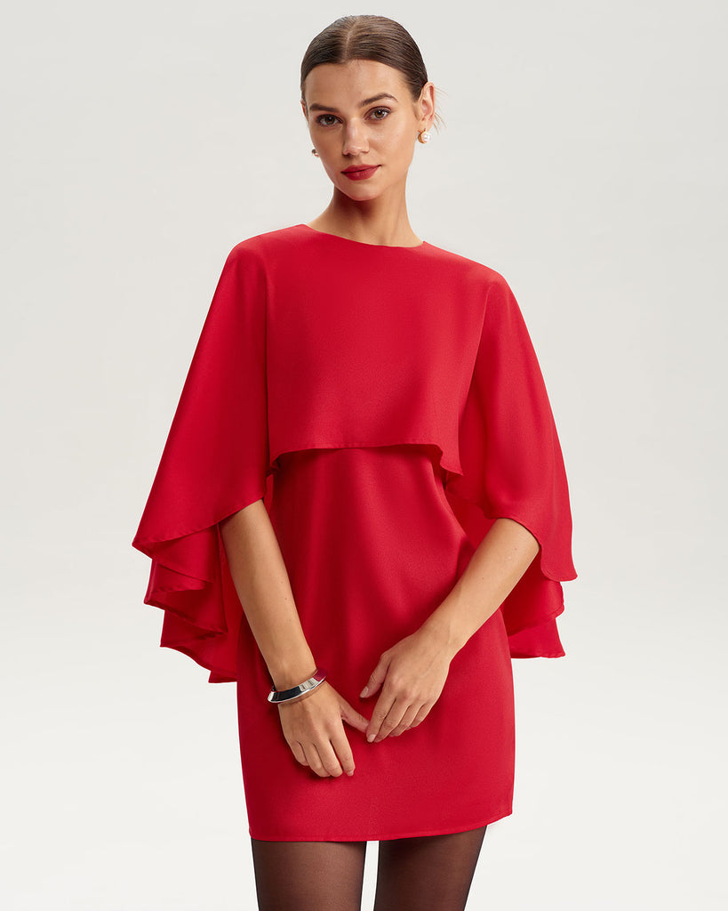 Women's Woven Polyester Mini Dress Dresses - RIHOAS