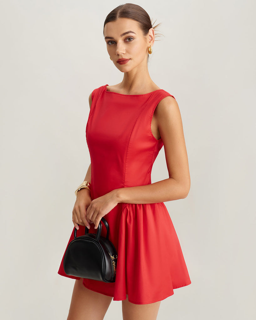 Women's Woven Polyester Mini Dress Dresses - RIHOAS