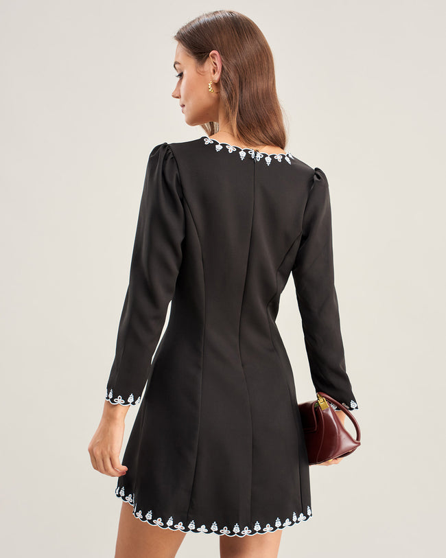 Women's Woven Polyester Mini Dress Dresses - RIHOAS