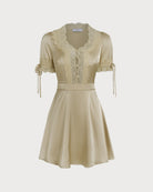 Women's Woven Polyester Mini Dress Dresses - RIHOAS