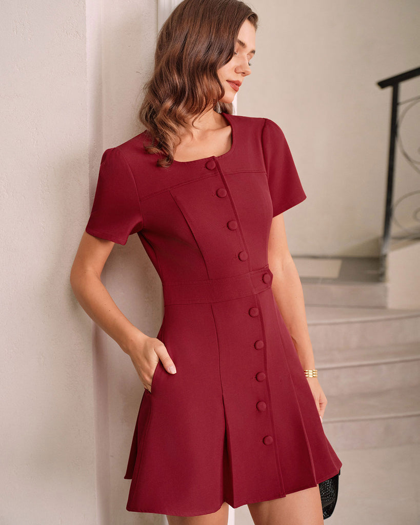 Women's Woven Polyester Mini Dress Dresses - RIHOAS