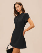 Women's Woven Polyester Mini Dress Dresses - RIHOAS