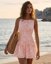 Women's Woven Polyester Mini Dress Dresses - RIHOAS