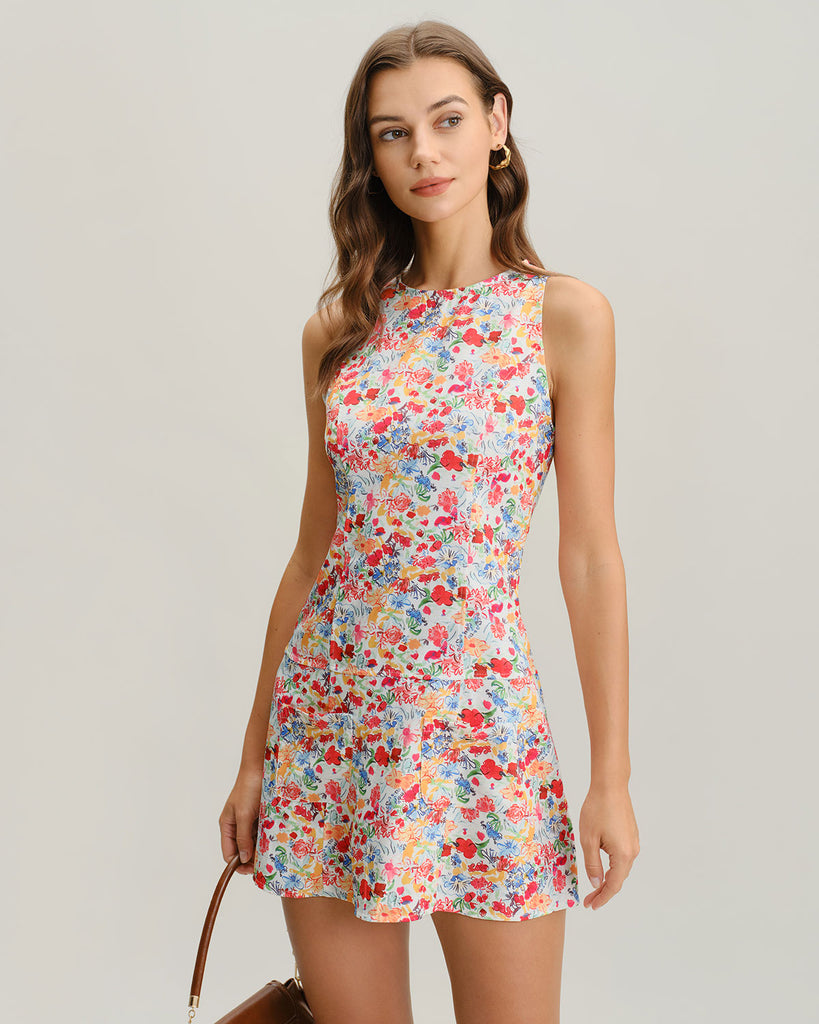Women's Woven Polyester Mini Dress Dresses - RIHOAS