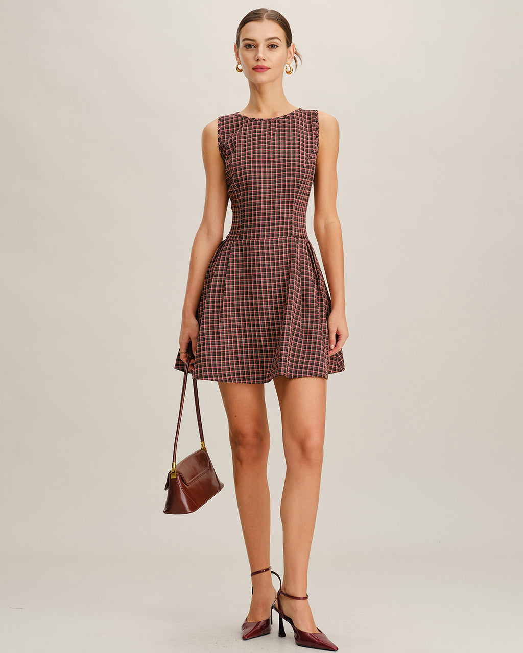 Women's Woven Polyester Mini Dress Dresses - RIHOAS