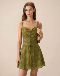 Women's Woven Polyester Mini Dress Dresses - RIHOAS