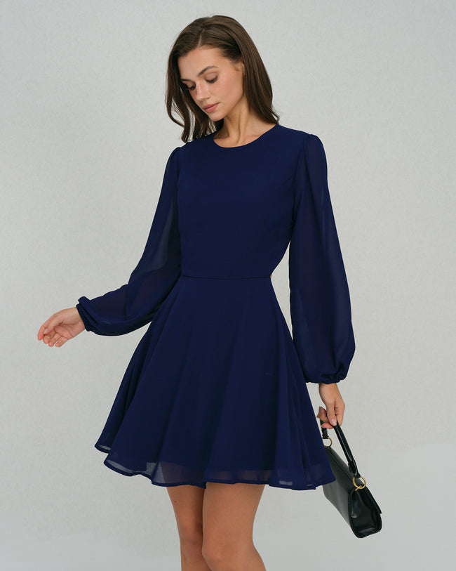 Women's Woven Polyester Mini Dress Dresses - RIHOAS