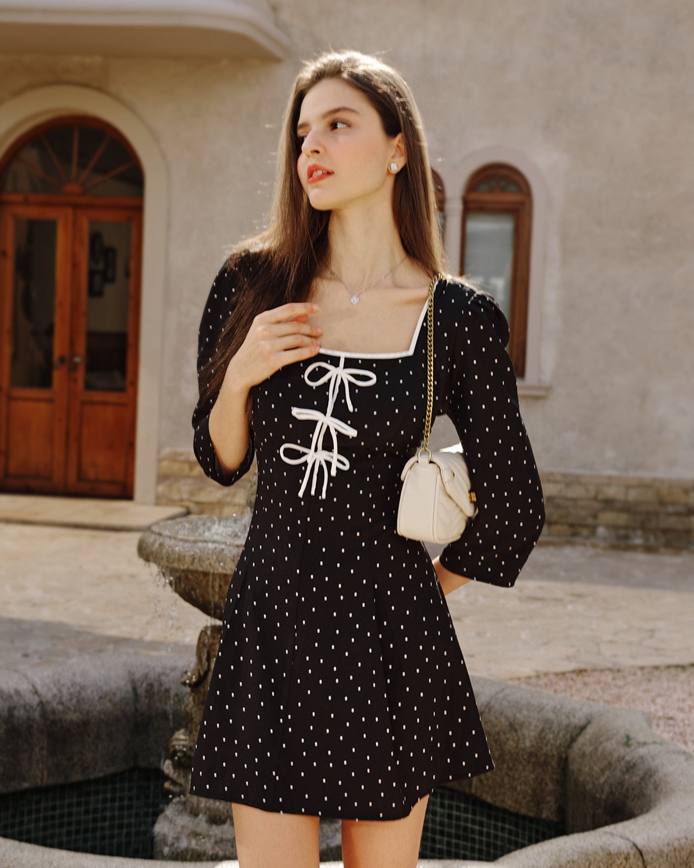 Women's Woven Polyester Mini Dress Dresses - RIHOAS