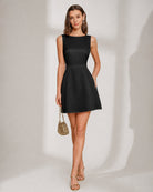 Women's Woven Polyester Mini Dress Dresses - RIHOAS