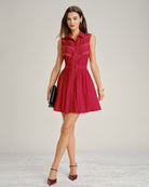 Women's Woven Polyester Mini Dress Dresses - RIHOAS