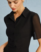 Women's Woven Polyester Mini Dress Dresses - RIHOAS