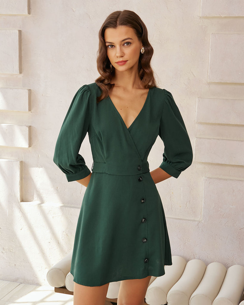 Women's Woven Polyester Mini Dress Dresses - RIHOAS