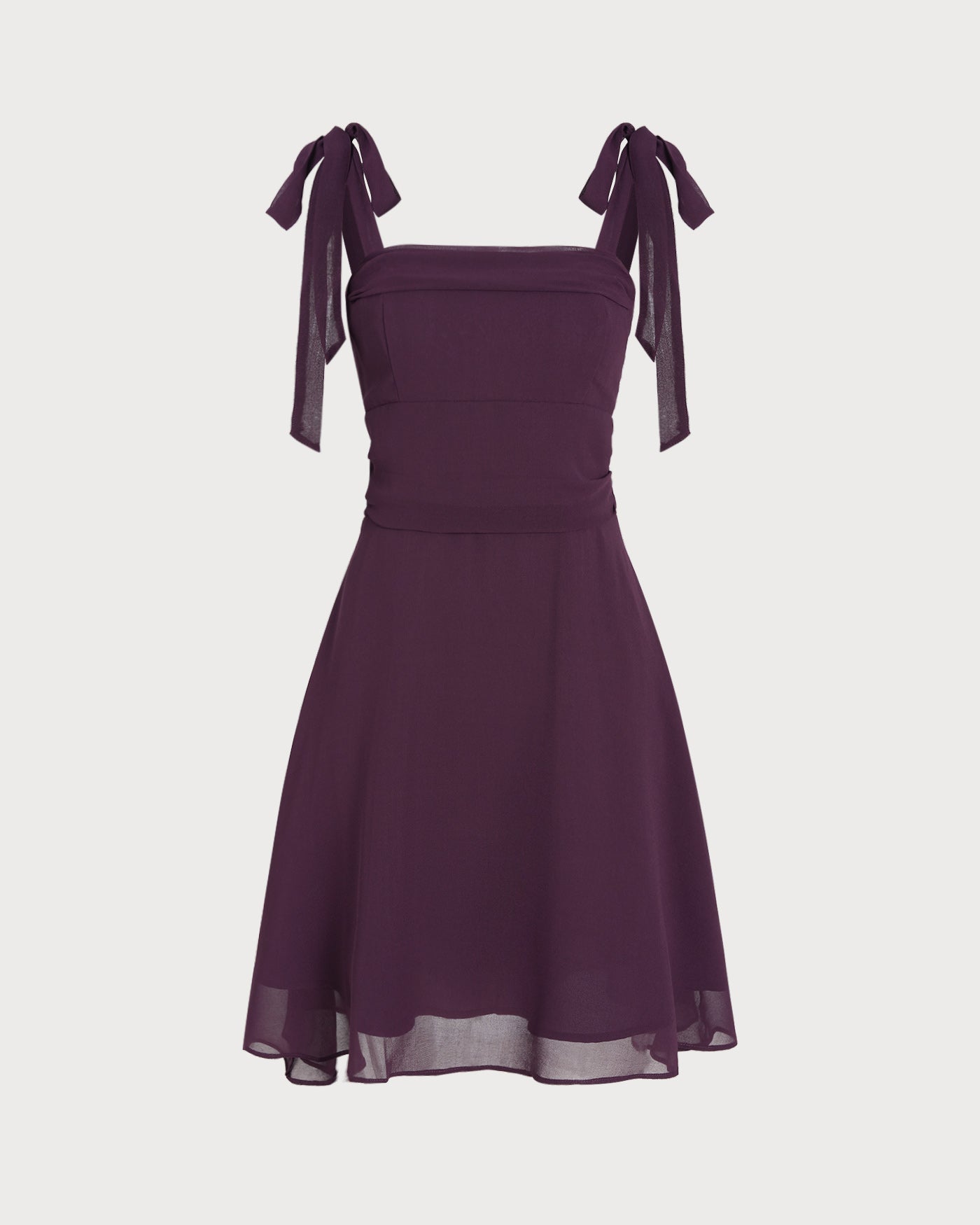 Purple Tie Strap Chiffon Mini Dress & Reviews - Purple - Dresses | RIHOAS Purple Tie Strap Chiffon Mini Dress & Reviews - Purple - Dresses | RIHOAS