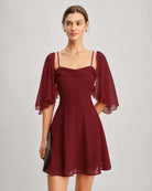 Women's Woven Polyester Mini Dress Dresses - RIHOAS