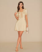 Women's Woven Polyester Mini Dress Dresses - RIHOAS
