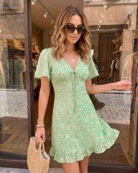 Women's Woven Polyester Mini Dress Dresses - RIHOAS