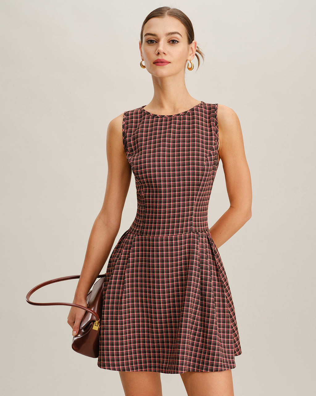 Women's Woven Polyester Mini Dress Dresses - RIHOAS