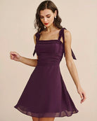Women's Woven Polyester Mini Dress Dresses - RIHOAS