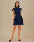 Women's Woven Polyester Mini Dress Dresses - RIHOAS
