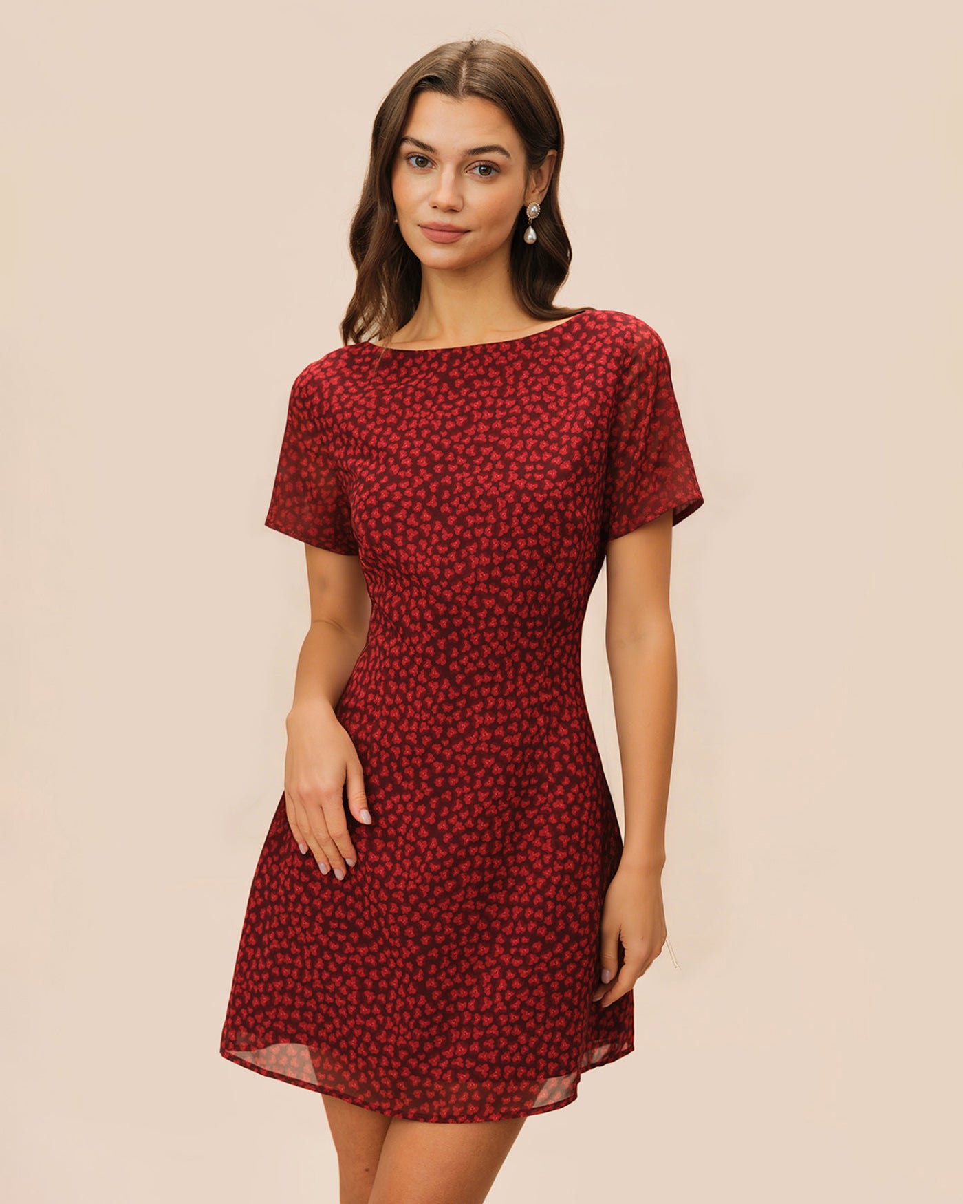 Women's Woven Polyester Mini Dress Dresses - RIHOAS