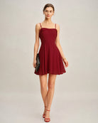 Women's Woven Polyester Mini Dress Dresses - RIHOAS