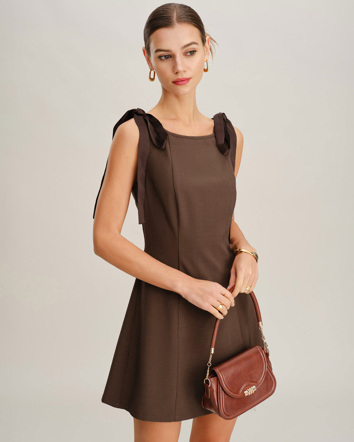 Women's Woven Polyester Mini Dress Dresses - RIHOAS