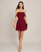 Women's Woven Polyester Mini Dress Dresses - RIHOAS