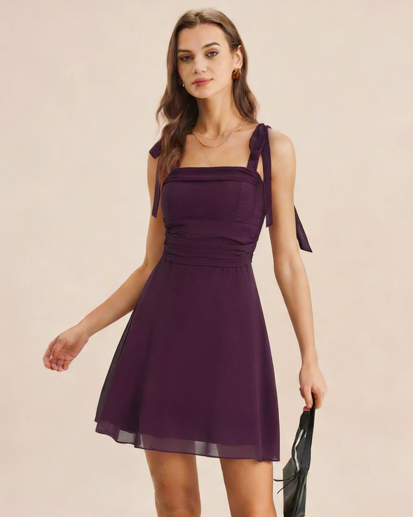 Women's Woven Polyester Mini Dress Dresses - RIHOAS