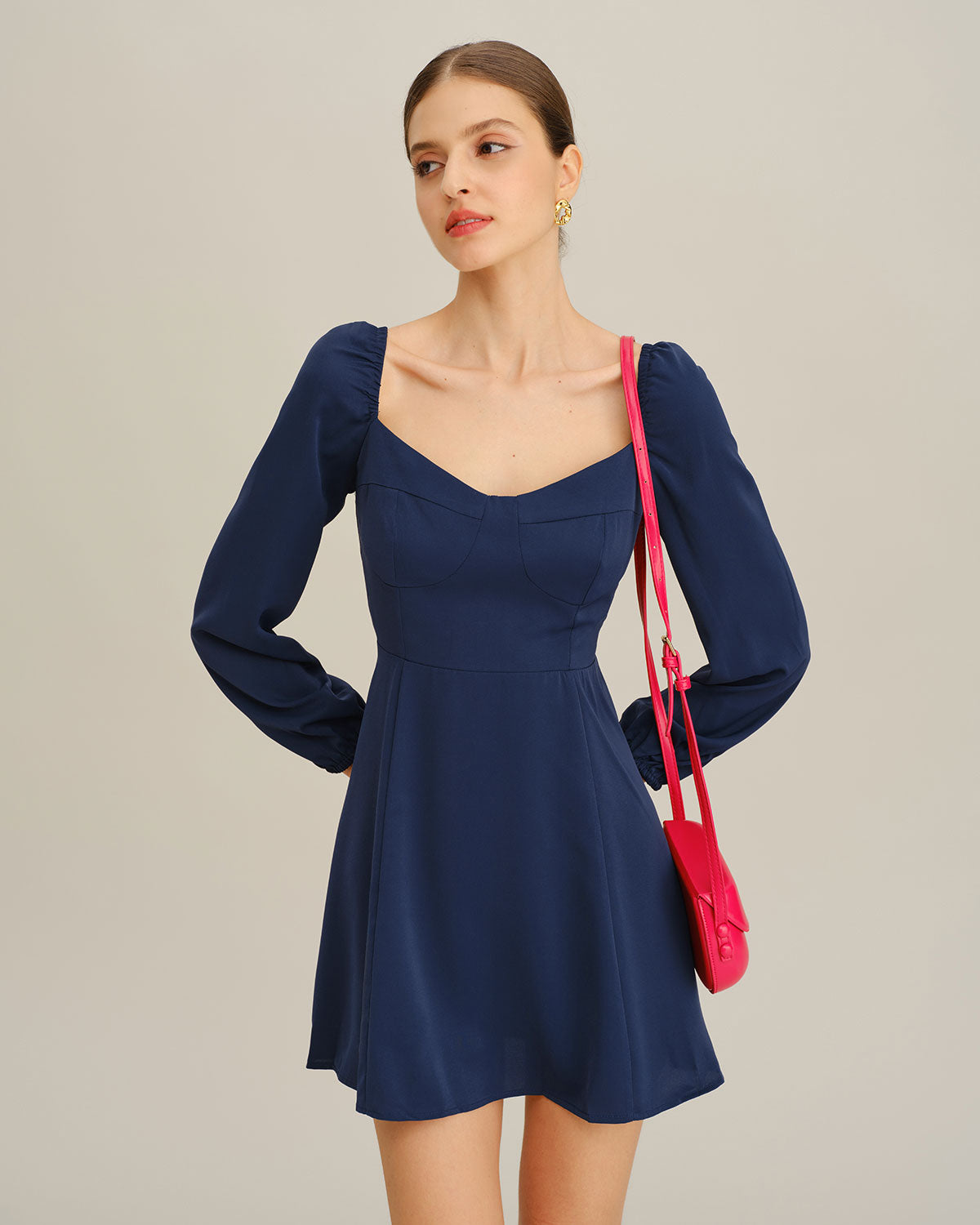 Women's Woven Polyester Mini Dress Dresses - RIHOAS