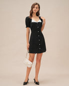 Women's Woven Polyester Mini Dress Dresses - RIHOAS