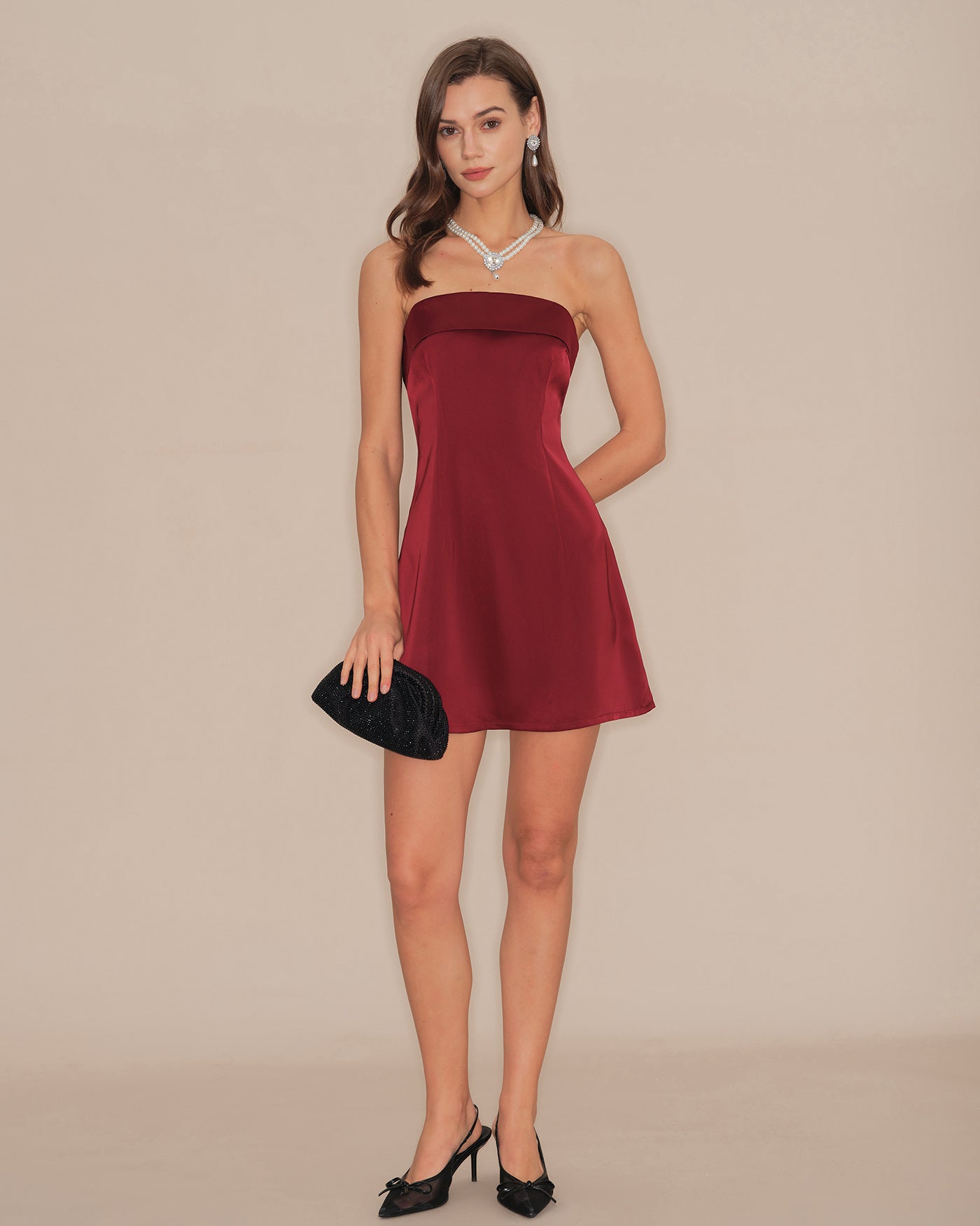 Women's Woven Polyester Mini Dress Dresses - RIHOAS